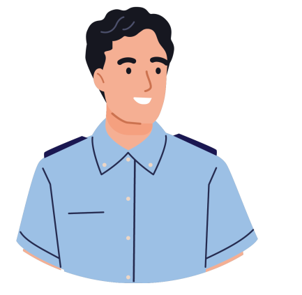 A graphic of Oliver, a European New Zealand public servant