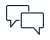 Two speech bubbles