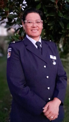 Carolina in her Corrections uniform