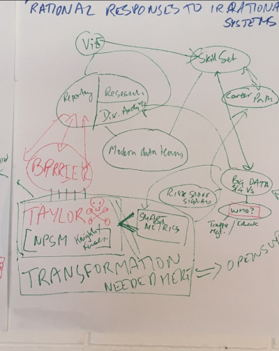 Rational responses to irrational systems brainstorm diagram